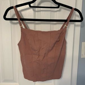 Free people tank - color is sort of like Mauve.